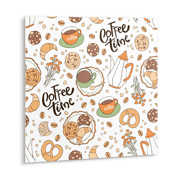Vinyl tegels zelfklevend Tijd voor koffie!