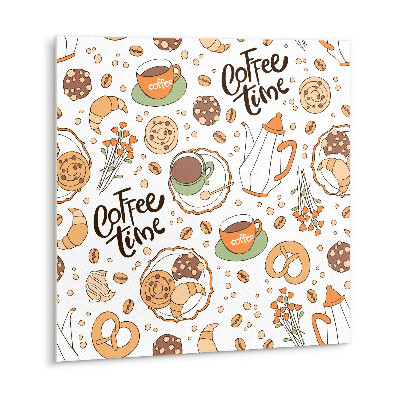 Vinyl tegels zelfklevend Tijd voor koffie!