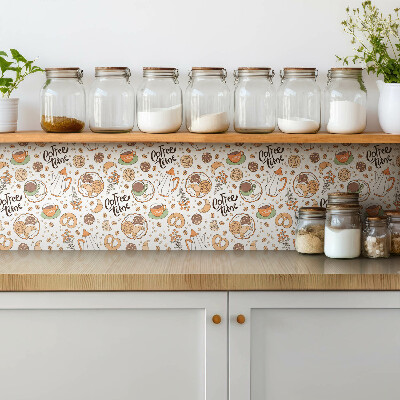 Vinyl tegels zelfklevend Tijd voor koffie!