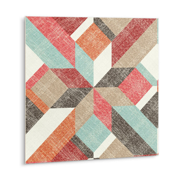 Vinyl tegels zelfklevend Kleurrijke abstractie