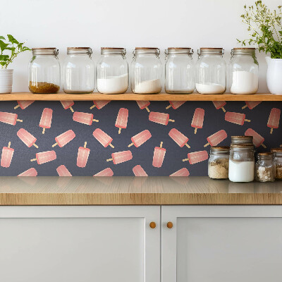 Vinyl tegels zelfklevend Cartoon ijsje