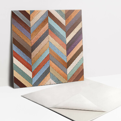 Zelfklevende vinyl tegels Kleurrijke borden