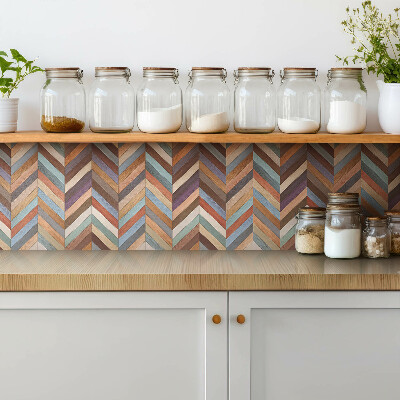 Zelfklevende vinyl tegels Kleurrijke borden