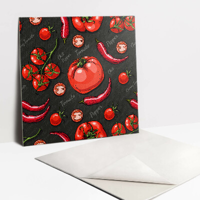 Vinyl tegels Paprika's en tomaat
