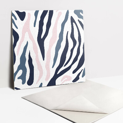 Vinyl tegels zelfklevend Kleurrijke zebra