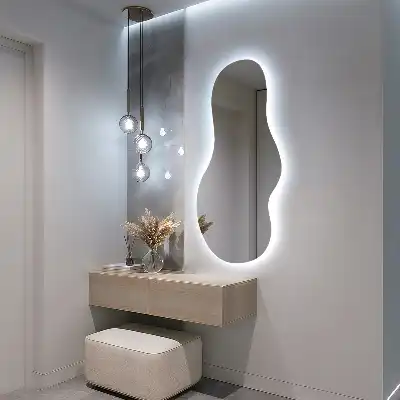 Organische spiegel met LED-verlichting