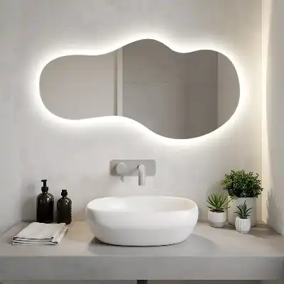 Organische spiegel met LED-verlichting