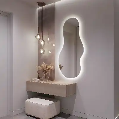 Organische spiegel met LED-verlichting