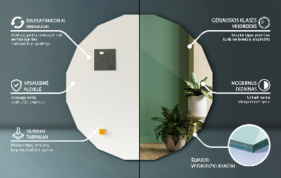 Geometrische spiegel met een originele vorm