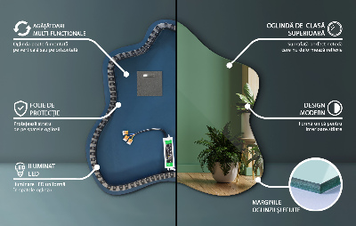 Spiegel spetter met LED-verlichting