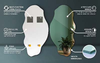 Spiegel asymmetrisch stijlvolle accessoire