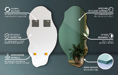 Spiegel asymmetrisch stijlvolle accessoire