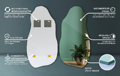 Onregelmatige spiegel moderne stijl
