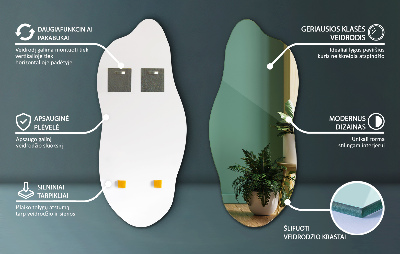 Spiegel asymmetrisch modern