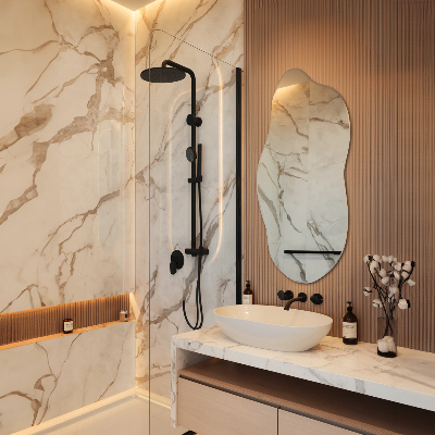 Spiegel asymmetrisch modern