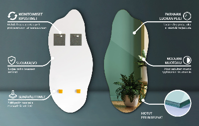 Spiegel asymmetrisch modern