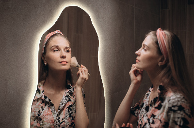 Onregelmatige spiegel met led moderne decoratie