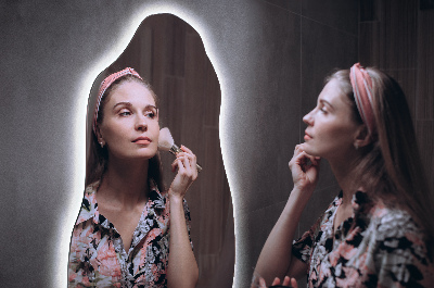 Onregelmatige spiegel met led moderne decoratie