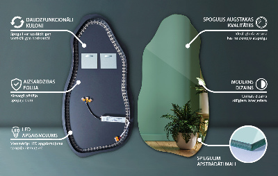Onregelmatige spiegel met led moderne decoratie
