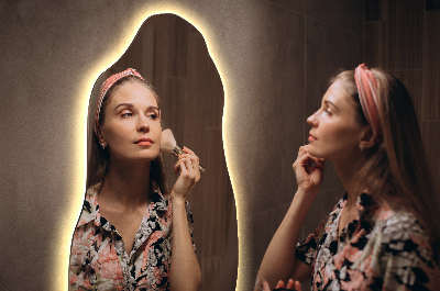 Onregelmatige spiegel met led moderne decoratie