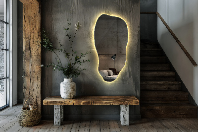 Onregelmatige spiegel met led moderne decoratie