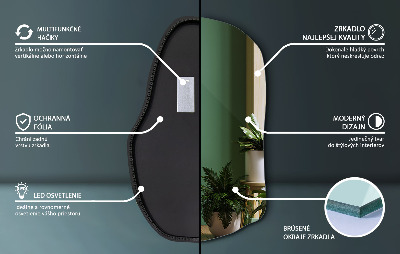 Asymmetrische spiegel led uniek