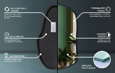 Asymmetrische spiegel led uniek