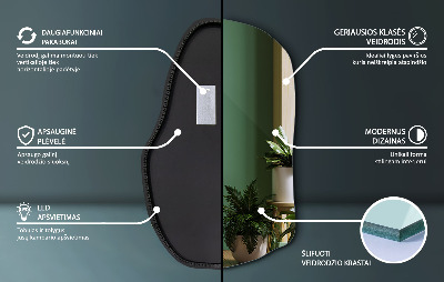 Asymmetrische spiegel led uniek