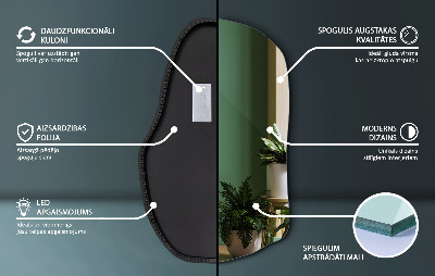Asymmetrische spiegel led uniek
