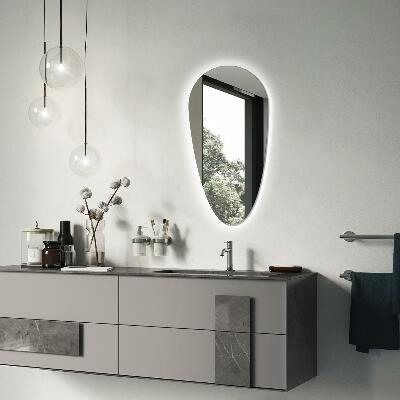 Druppel spiegel met verlichting