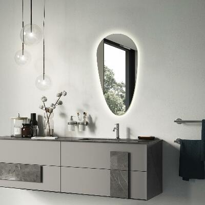 Druppel spiegel met verlichting