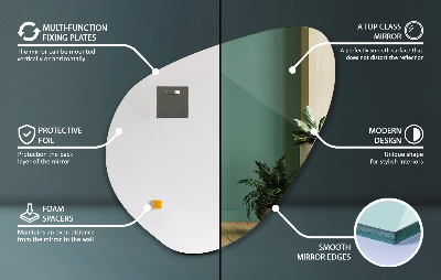 Organische vorm spiegel modern style