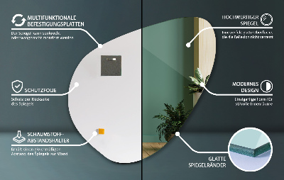 Organische vorm spiegel modern style