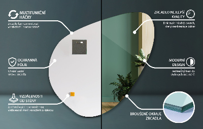 Organische vorm spiegel modern style