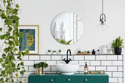 Ronde decoratieve spiegel voor aan de muur zonder frame