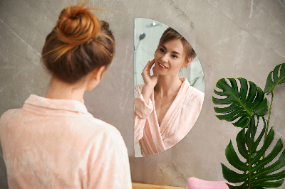 Spiegel halve cirkel zonder frame