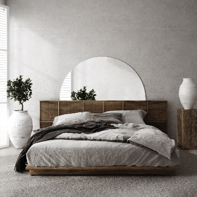 Spiegel halve cirkel zonder frame