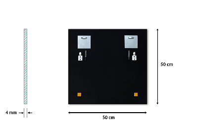 Rechthoekige spiegel frameloos