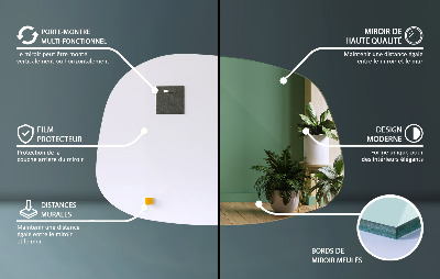 Spiegel organisch subtiele vorm