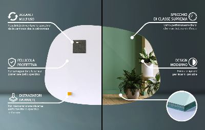 Spiegel organisch subtiele vorm