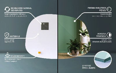 Spiegel organisch subtiele vorm