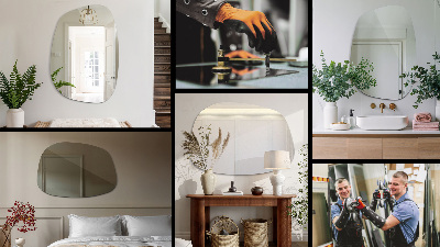 Spiegel organisch subtiele vorm