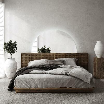 Halfronde spiegel met verlichting