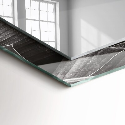 Rechthoekige spiegel met print Bananenbladeren