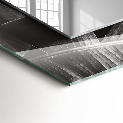 Rechthoekige spiegel met print Bananenbladeren