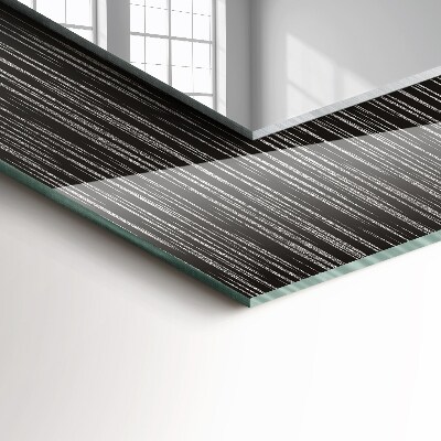 Rechthoekige spiegel met print Moderne lijnen