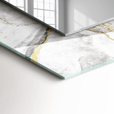 Rechthoekige spiegel met decoratie Geaderd marmer