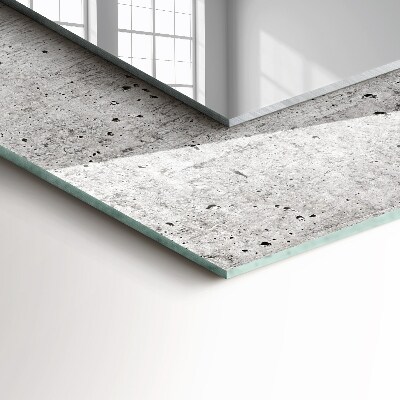 Rechthoekige spiegel met decoratie Betonnen muurtextuur