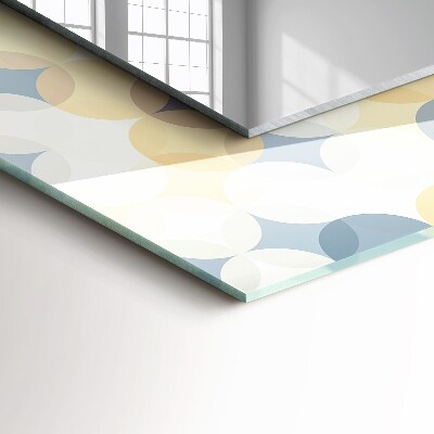 Rechthoekige spiegel met decoratie Kleurrijke cirkelvormige patronen