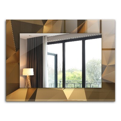 Rechthoekige spiegel met decoratie geometrische vormen